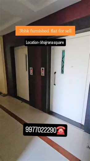 Ujjwal yadav on Instagram: "🚨 flat for sale 🚨 Demand 95 lakh 3bhk fully furnished size1552 super built up allotted car parking do lift second floor front East facing location Khajrana spare shubh labh Residency More details contact 9977022290 🌟3BHK house for sell 🌟 A North west corner -Garden facing -Villa in indore’s finest gated community * Plot size-1552 * ⁠Build up- * ⁠Dimensions- * ⁠3 side open * ⁠servent room * ⁠lift available * ⁠inside-outside garden * ⁠Vastu complete degine, water re