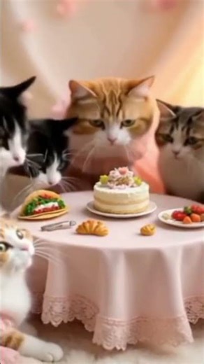 “The Cutest Cat Party You’ll Ever See! 🎉🐾”