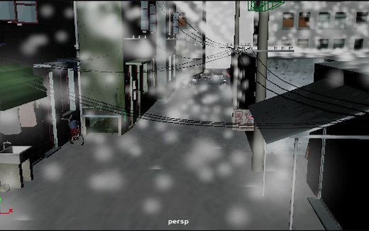 maya下雪特效作业