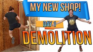 Watch a DIYer's workshop remodel begin