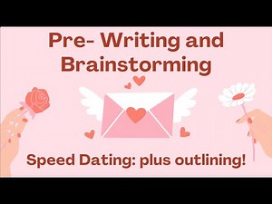 Pre-Writing, Brainstorming, and Outlining