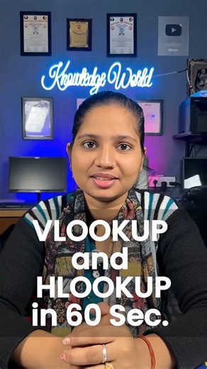 computertricks on Instagram: "VLOOKUP and HLOOKUP for Beginners in 60 Sec. 😎 Excel Interview Trick! 🙏🙏 LIKE, COMMENT & SUBSCRIBE My Channel...... Your Queries - My other Video link - ______________________________ MS-Word 15 most useful tips & tricks - https://youtu.be/zddm_xbhDB8 Thin Client Setup win 7 (Quantum ) - https://youtu.be/g5gtU-pgY6g Thin Client Setup Win 11 (Quantron) - https://youtu.be/CUWRS_3eG70 Financial Function in Excel - https://youtu.be/foXuBY0Vo2M Only 5 clicks to Add yo