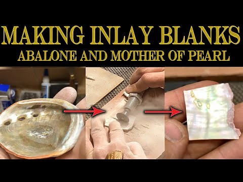 Making Abalone Inlay Blanks - Luthiery Tips - Klesh Guitars - Mother of Pearl - Ebony