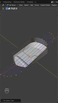 Blender Curve Trick for Fast Modeling #3dmodeling #blender3d #shorts