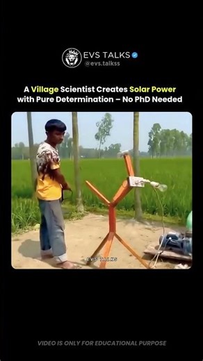 No Expensive Gear… Just Pure Ingenuity 🔧🔆 | Village Boy Builds Solar Energy