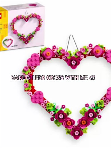 Cute DIY Flower Cross Project Using LEGO