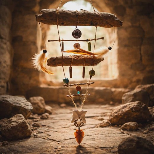 Witch’s Ladder Altar Hanging | Bone, Feather & Arrow Totem | Shamanic Spirit Artifact | Driftwood Ritual Wall Piece - Etsy