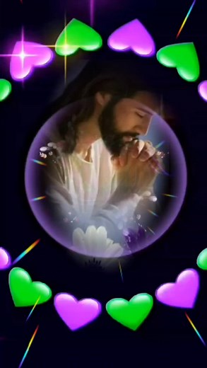 Heartfelt Animated Visuals with Prayer Gesture