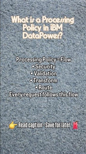 What is a Processing Policy in IBM DataPower?|mytechdaires
