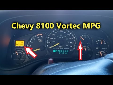 MPG VLOG - Chevy Silverado 2500 HD 8100 8.1L 496 Vortec Fuel Mileage MPG In Town GMT800