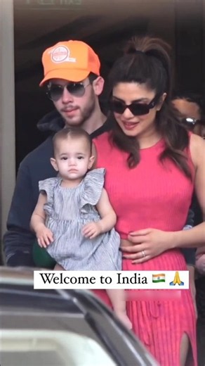 Priyanka Chopra Heads to America from Mumbai with Husband Nick Jonas and Daughter's Malti💖#shorts