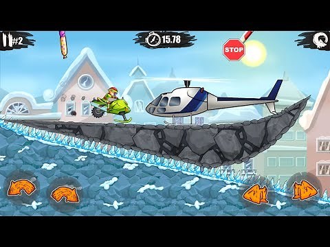 Bike Racing Game Moto X3M - All Levels 1-20 Winter Legendary Bike Gameplay