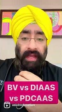 Protein biological value vs DIAAS vs PDCAAS #shorts by dr.education