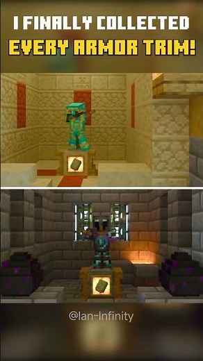 I finally collected every armor trim! 🛡️✨