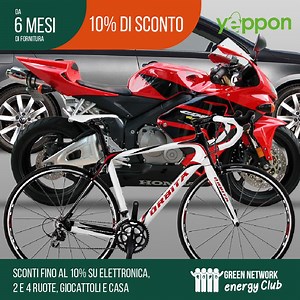 Scopri i nuovi sconti a te riservati da Yeppon.it - sito di elettronica, informatica e molto altro, con prezzi competitivi ulteriormente scontati per i clienti Green Network! Scopri di più >> bit.ly/GN_energyclub | Green Network Energy IT