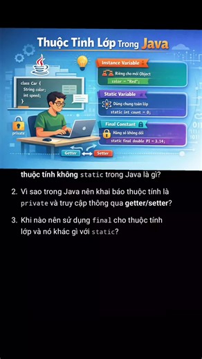 Java bài 14 | thuộc tính lớp trong Java @học lập trình cho người mới @Kiến Thức Lập Trình @Kiến Thức Lập Trình #hoclaptrinhchonguoimoibatdau #Java #LapTrinhJava #NapChongPhuongThuc #PhamViTrongJava