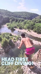 Jaws dropped as Idriss takes the ultimate cliff dive challenge!