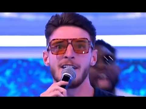 Declan Rice performing Rice Rice Baby