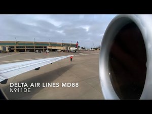 Delta Air Lines MD88 JT8D-219 Engine Startup