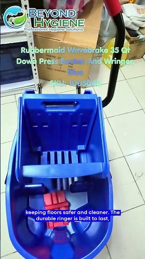 No More Splashing! 💧 Rubbermaid WaveBrake Mop Bucket