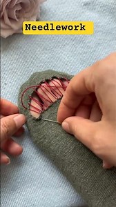 Sock mending tips #needle and thread tricks #needle and thread