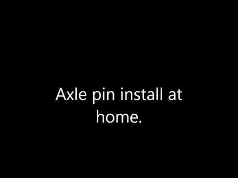 Pro Rider golf trolley axle pin installation