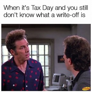 It’s Tax Day! What are you writing off? #Seinfeld #TaxDay | Seinfeld
