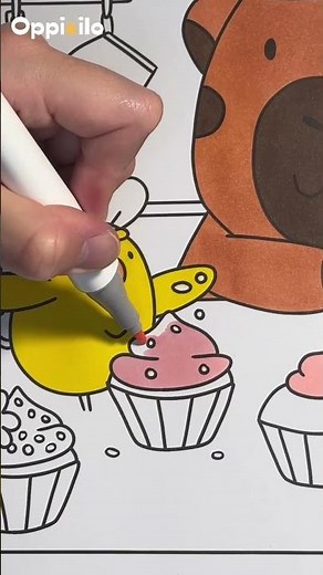 Oppi&ilon Herkkusuut -värityskirja #cozycoloring #värityskirja