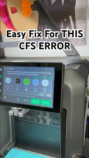 I Fixed My K2 Plus CFS in Less Than 5 Minutes #3dprinter #3dprinted #3dprinting #k2plus #creality