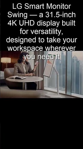 This 32" Monitor ROLLS Across Rooms?! Meet LG Smart Monitor Swing