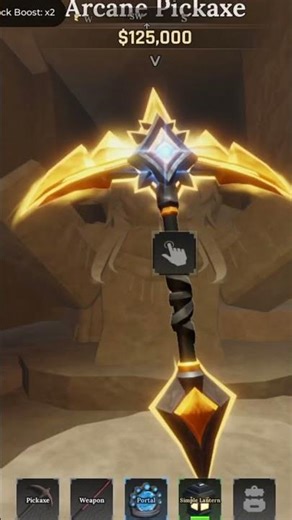 Getting arcane pickaxe in the forge #forge