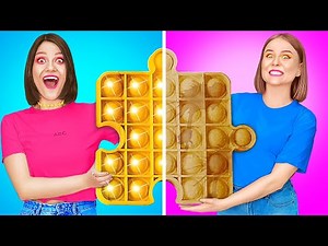 POP IT CHALLENGE! Funny and Weird Tips for Pop It Gadgets & Toys by 123 GO! GOLD