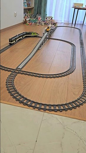 LEGO train derailment! High-speed bridge descent gone wrong