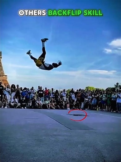 Normal flip vs HIGHEST backflip EVER🤯..
