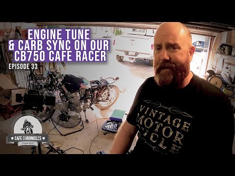 CB750 Cafe Racer Build E32: Tuning the CB750 engine and using a carb sync tool