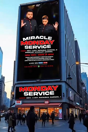 13K views · 507 reactions |  Miracle Monday is Here!  A night of power, prophecy, and miracles awaits! Expect healing, divine turnaround, and open heavens over your life. ✨  Venue: Empowerment Christian Church – Biashara Plaza Rooftop, Junction of Moi Avenue & Biashara Street ️ Date: 3rd November 2025 ⏰ Time: 5PM Come expectant, come ready — your miracle is waiting!  #MiracleMonday #ECCNairobi | Rev Lucy Natasha | Facebook