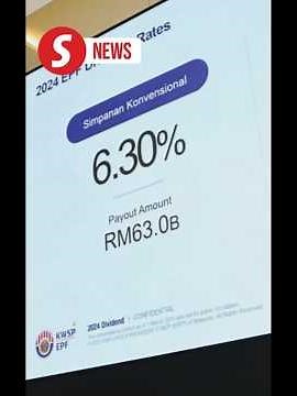 EPF announces 6.30% dividend for 2024, experts hail strong performance