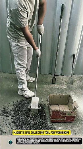 Magnetic nail collecting tool for workshops #tool