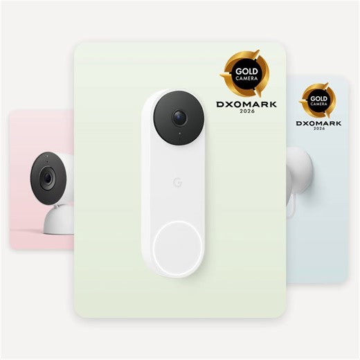 And the award goes to.... us 🏆 Google #NestCam Outdoor, Nest Cam Indoor, and #NestDoorbell each earned first place in DXOMARK¹ image quality testing, when compared to the capabilities of competing devices.² Do a deep dive on home devices built around Gemini: goo.gle/4iRqdOl ¹DXOMARK is an independent French technology company and the international leader in the quality assessment of camera, display, and battery performance of consumer and professional electronics, including (and not limited to)