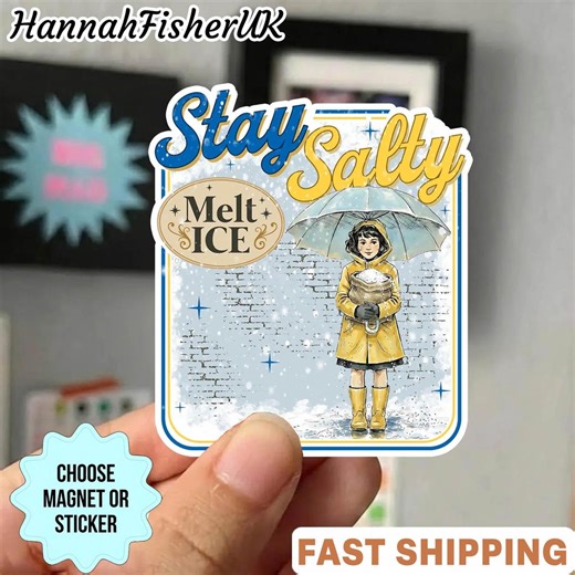 Stay Salty Melt ICE Sticker/magnet, Anti-ice Protest Decal, Melt ICE Anti Fascist Democrat Sticker - Etsy