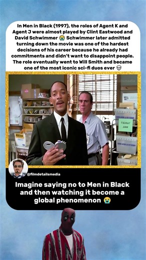 David Schwimmer Turned Down Men in Black 😭 | Men in Black (1997)