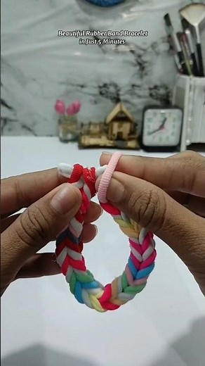 Beautiful Rubber Band Bracelet Made in Just 5 Minutes ✨ | Easy DIY