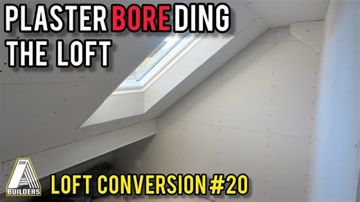 plasterboarding the loft. loft conversion #20