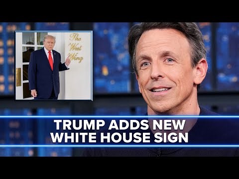 Trump Adds New Sign to His "Presidential Walk of Fame"