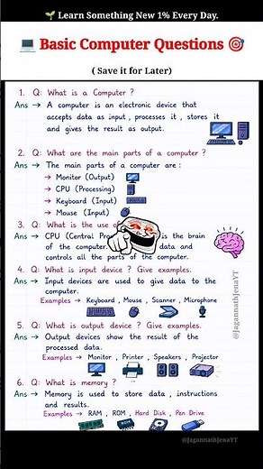 🎯 Must Know Computer Questions! ✅ #computer #computereducation #students #ytshorts #compititive #gk