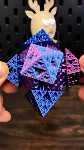 Gear Fractal Fidget Toy. 3D Printed Spinning Gear Puzzle