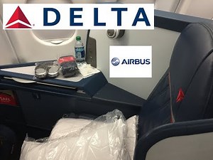Delta One Business class JFK-FCO New York to Rome Airbus A330-300