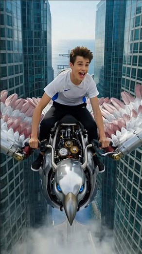 Sky-Bound Evolution: High-Velocity Bionic Falcon Navigation #syntheticfuturehub #futuretransport