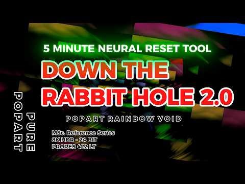 DOWN THE RABBIT HOLE™ 2.0 | 5 Min Neural Reset | The Pollock Tribute (8K HDR 24-Bit)