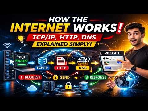Network Protocols Explained for Beginners (TCP/IP, HTTP, DNS) | How the Internet Really Works